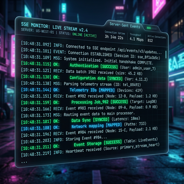 Live SSE Monitoring Mockup